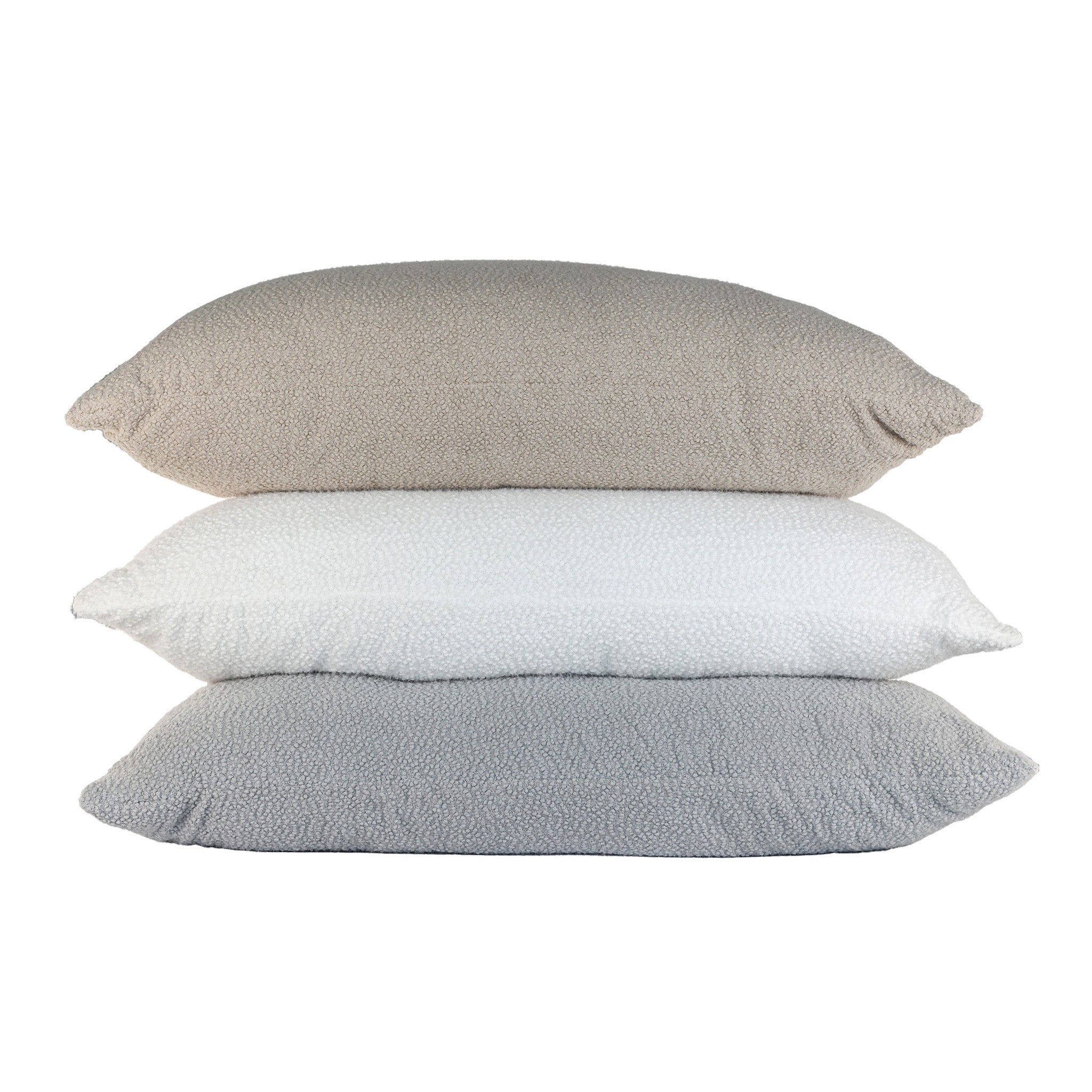 Bouclé lounge pillow white