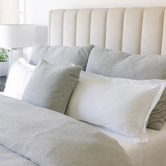 Bouclé lounge pillow silver