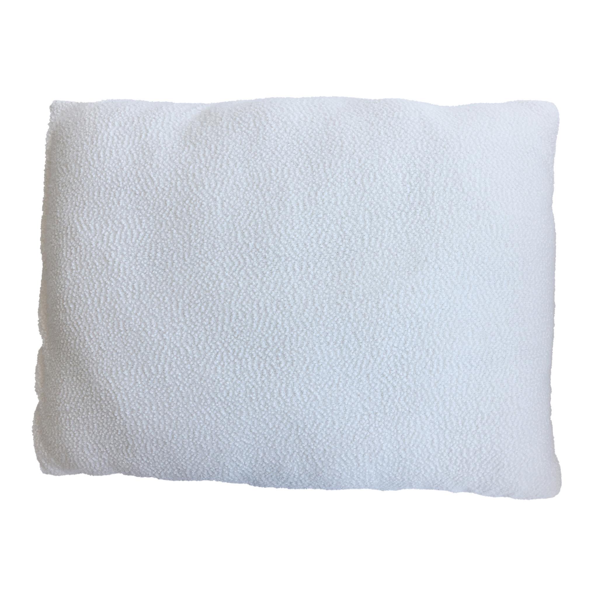 Bouclé lounge pillow white