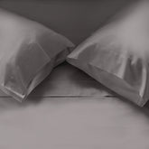 Cotton Sateen Pillowcases | 400 TC | Graphite