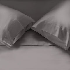 Cotton Sateen Pillowcases | 400 TC | Graphite