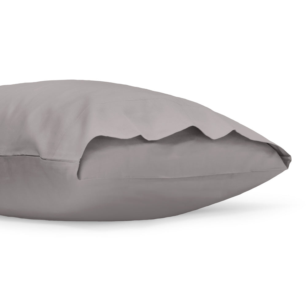 Cotton Sateen Pillowcases | 400 TC | Graphite