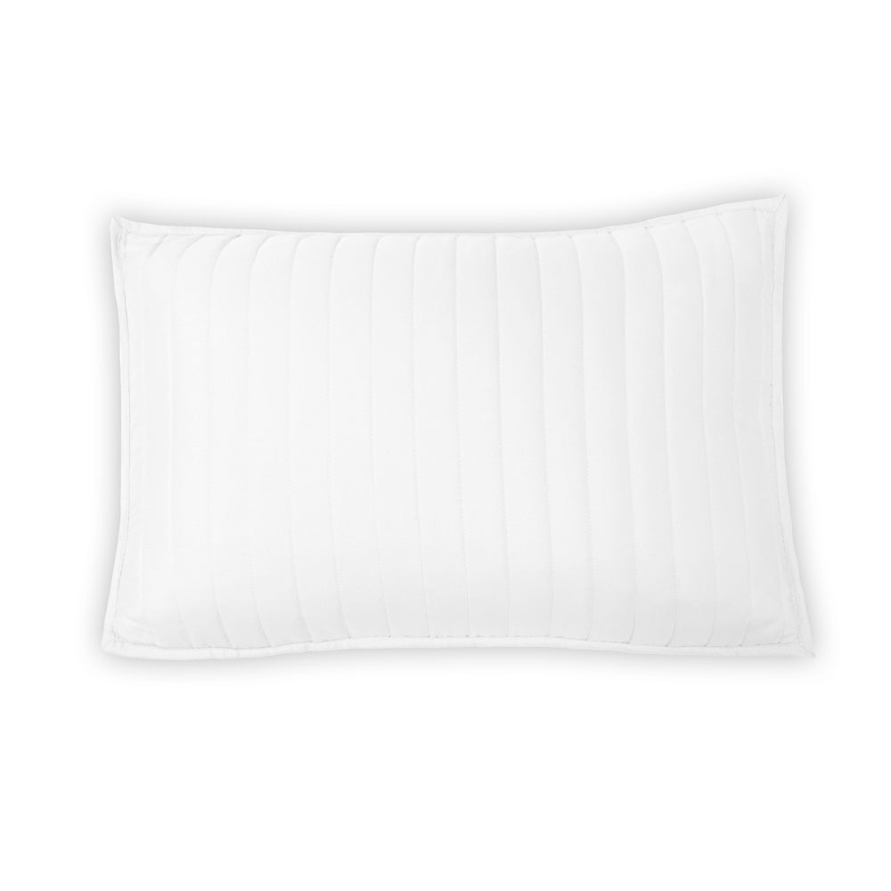 Vertical Stripes Quilted Blanket Set
Color: White