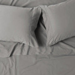 Cotton Sateen Pillowcase | Relaxed Storm Gray