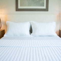 Vertical Stripes Quilted Sham