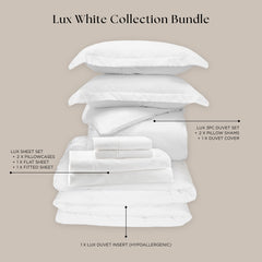 Lux White Bedding Bundle