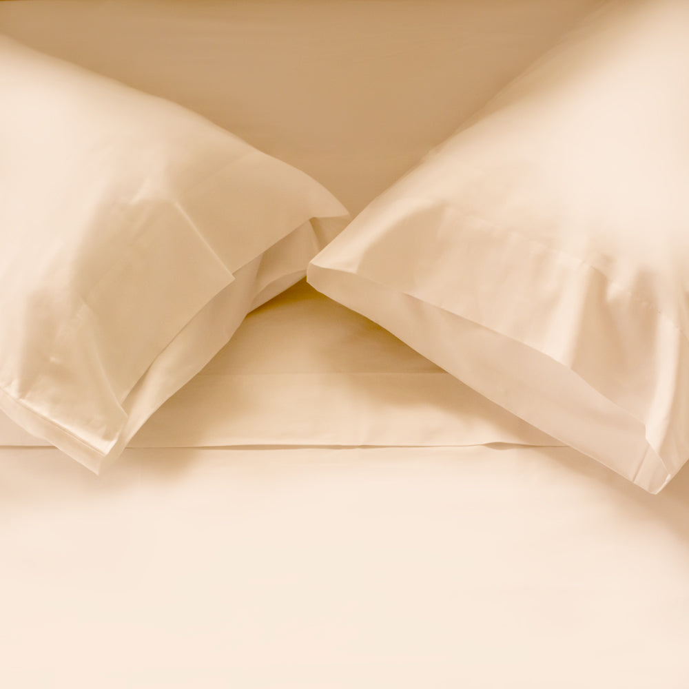 400 Thread Count 2 Piece Apricot King Pillowcase