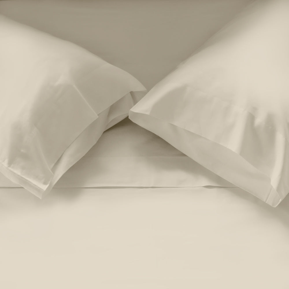 Cotton Sateen Pillowcases | 400 TC | Birch